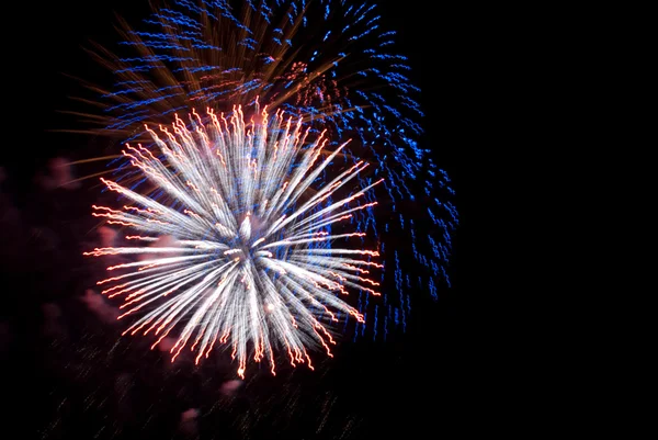Vacanze Salute, fuochi d'artificio nella notte s Foto Stock