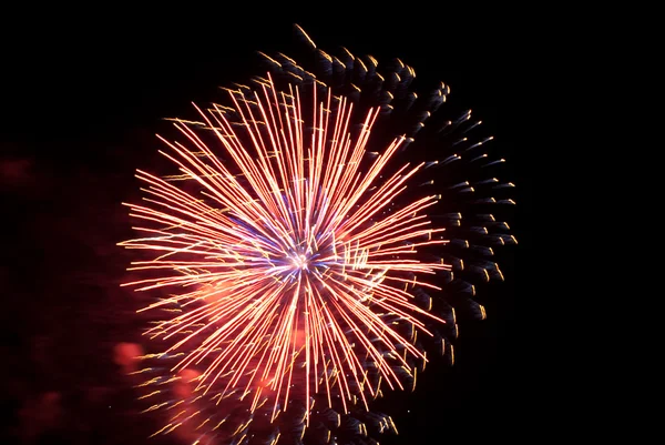 Vacanze Salute, fuochi d'artificio nella notte s Foto Stock
