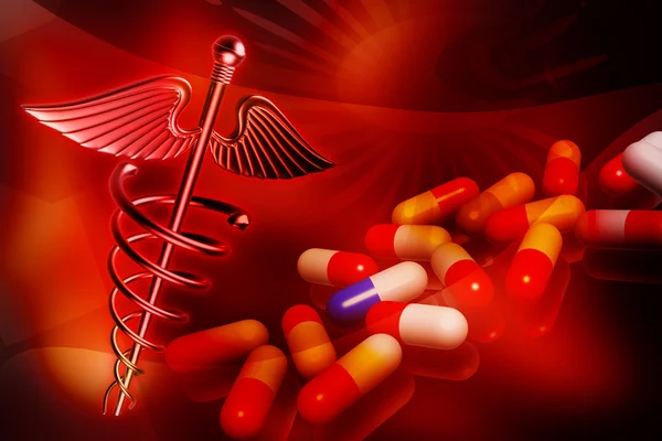 Medical symbol and medicine — Stock Photo, Image
