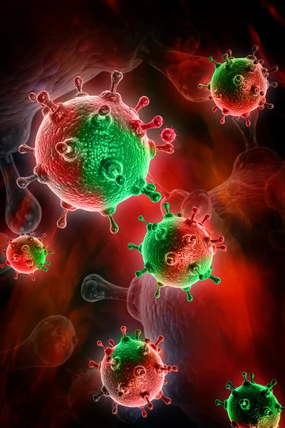 인플루엔자 바이러스 — 스톡 사진