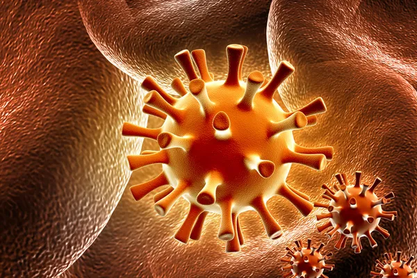 Virus dell'herpes Foto Stock Royalty Free