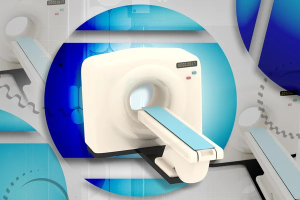 Digital illustration of medical equipment in color background — Stock Photo, Image