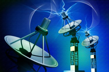 Satellite dish clipart