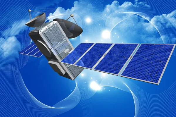 Satellietcommunicatie — Stockfoto
