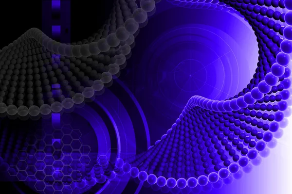 Digitális ábra-DNS a háttér színe — Stock Fotó