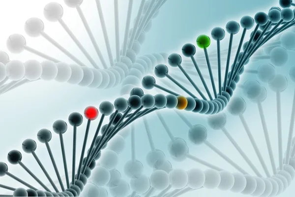 3d Dna in color — Stock Photo, Image