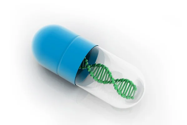 DNA in capsule — Stockfoto
