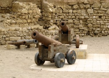 Old cannons in Quseir (Egypt) clipart
