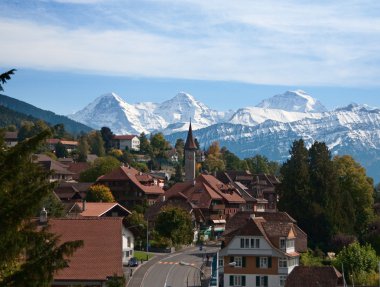 Swiss village clipart