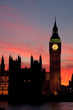 Londra. Big ben Saat Kulesi.