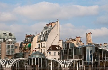 Houses near Pompidou Centre clipart