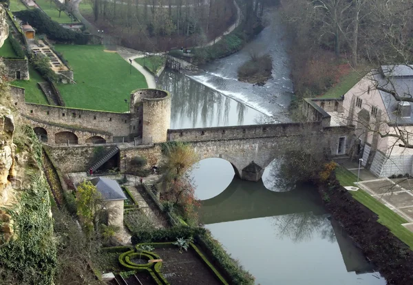 Средневековые укрепления Люксембурга — стоковое фото