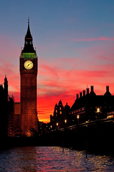 런던입니다. 빅 벤 시계탑. — 스톡 사진