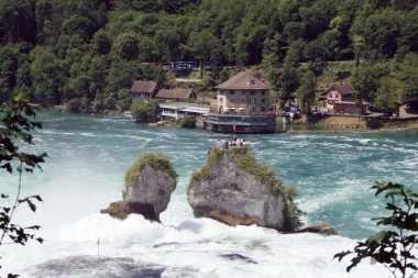 Rheinfall waterfall clipart
