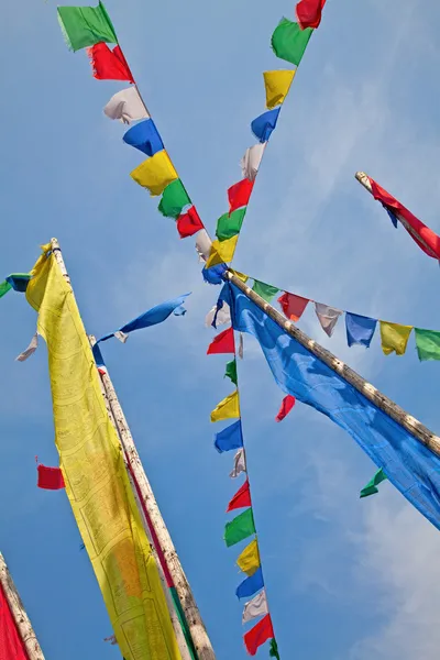 stock image Tibetian flags