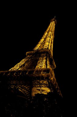 Eiffel tower at night clipart