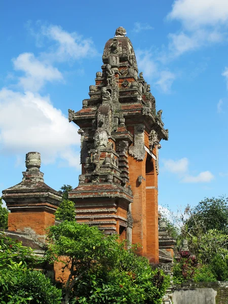 stock image Ornate Balinese temple doorway