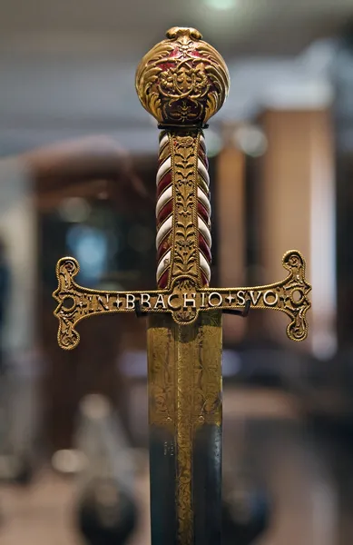 Лицарський меч — стокове фото