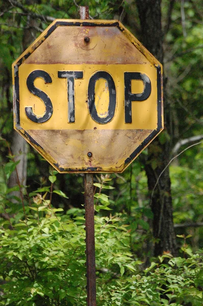 Antiek stopbord — Stockfoto