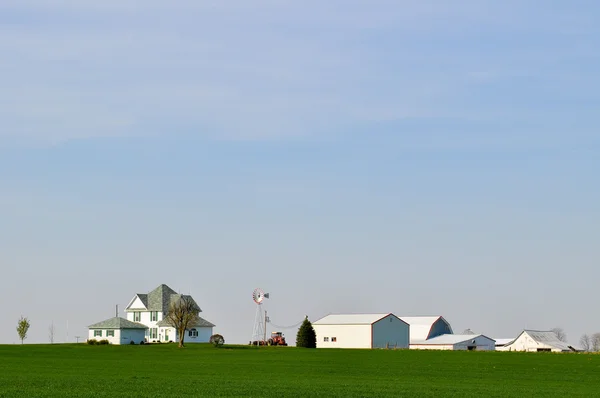 家庭农场背景 — 图库照片