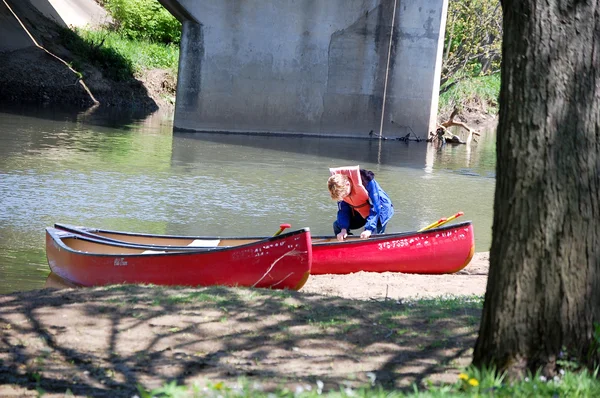 Preparare le Canoe — Foto Stock