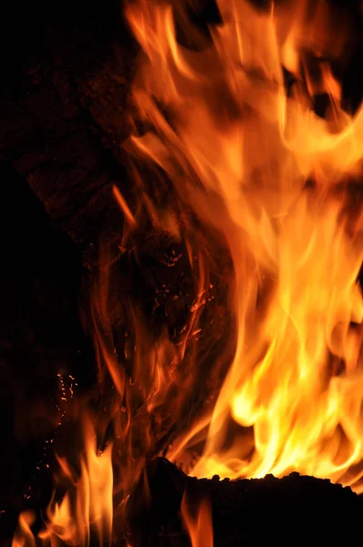 Фон огня — стоковое фото