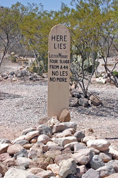 Tombstone di Lester Moore — Foto Stock