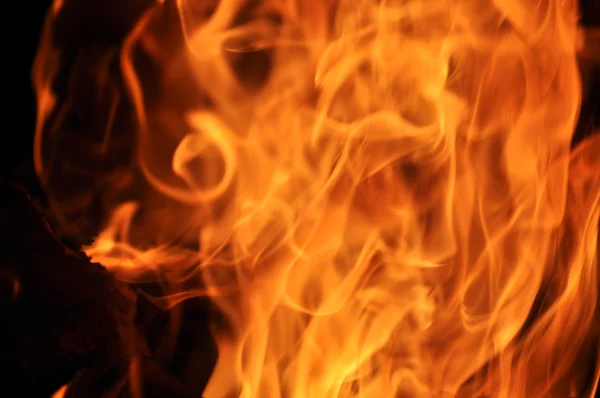 Tábortűz lángok — Stock Fotó
