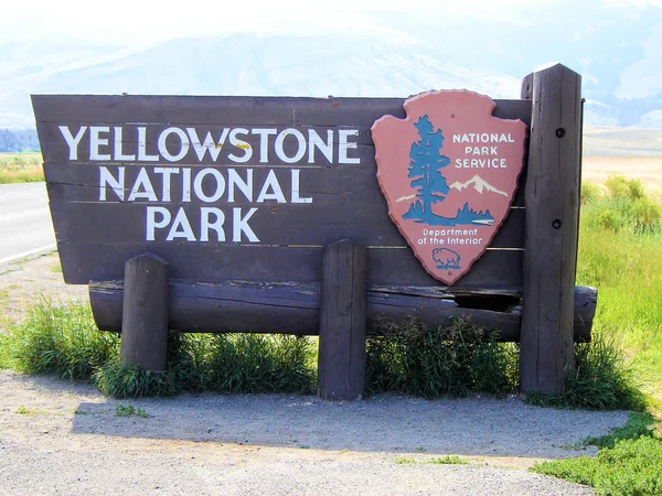 Yellowstone National Park utsikt Stockfoto