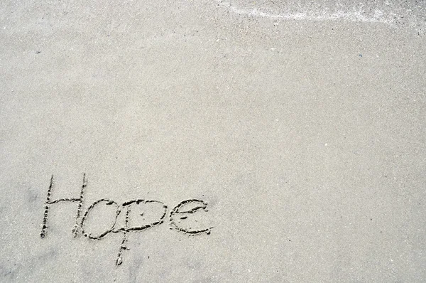 Hope in the sand — Stock Photo, Image