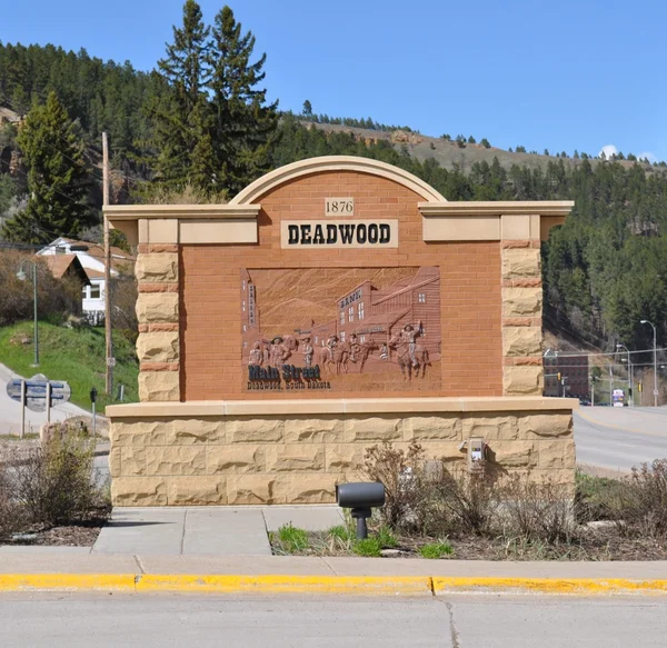 Deadwood 1876 işareti — Stok fotoğraf