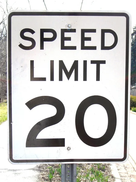 Hastighedsgrænse 20 - Stock-foto
