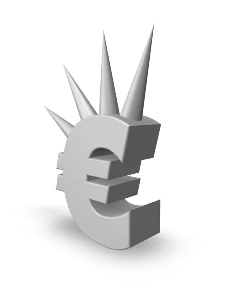 Euro-Spitzen — Stockfoto