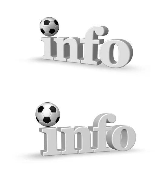 Fußball-Informationen — Stockfoto