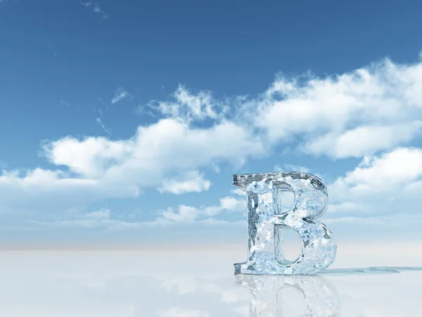 stock image Ice letter b