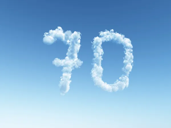 stock image Cloudy seventy