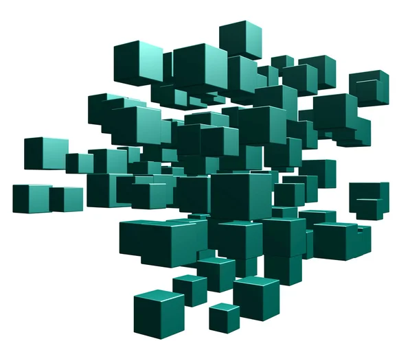 Caos dei cubi — Foto Stock