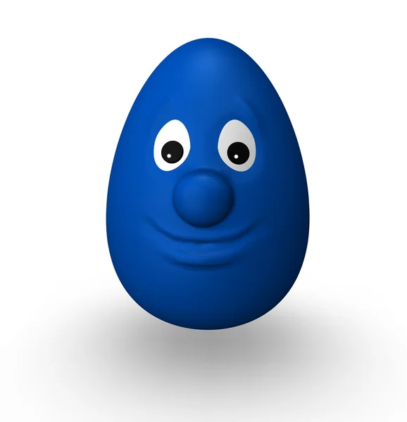 Uovo di Pasqua blu — Foto Stock