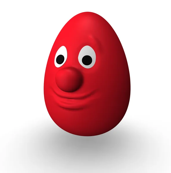 Красное пасхальное яйцо — стоковое фото