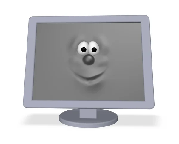 Desktop face — Stock Photo, Image
