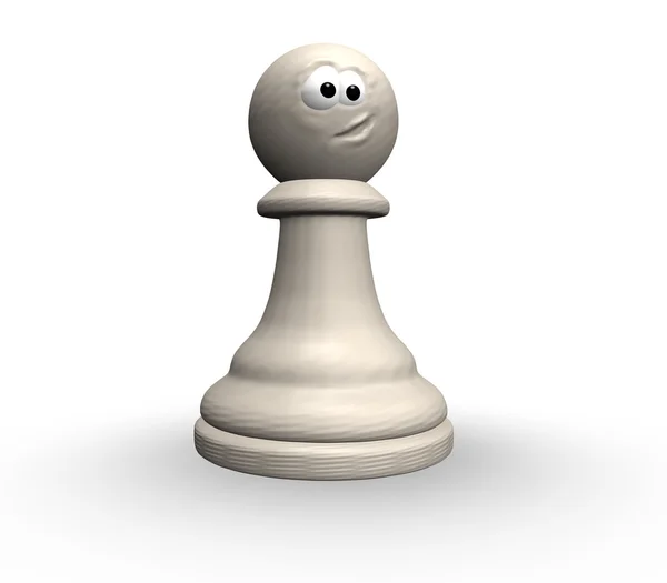 Funny chess pawn — Stock Photo, Image