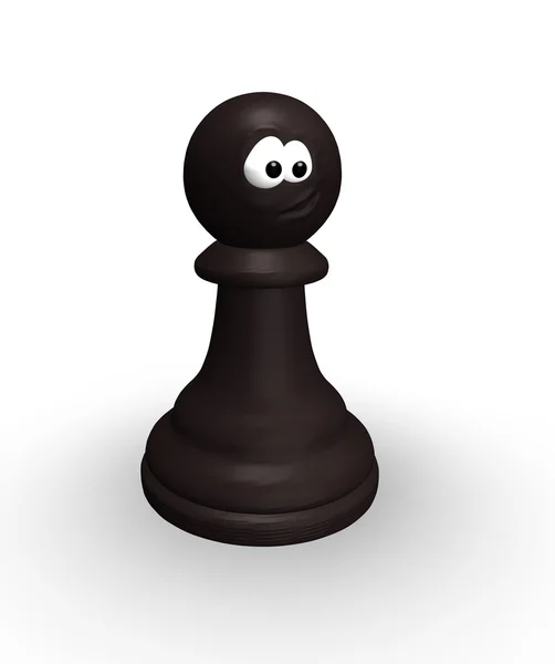 Śmieszne chess pionek — Zdjęcie stockowe