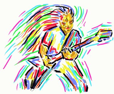 Guitar hero clipart