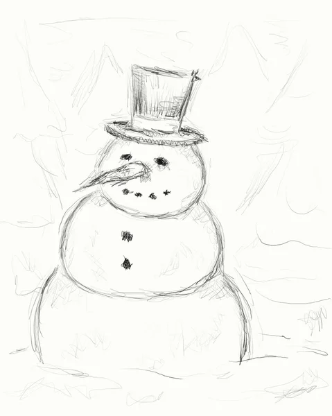 Snow man — Stock Photo, Image