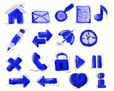 Web icons clipart