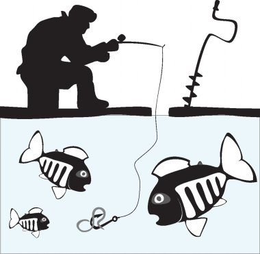 Fishing. Fisher. Fish. clipart