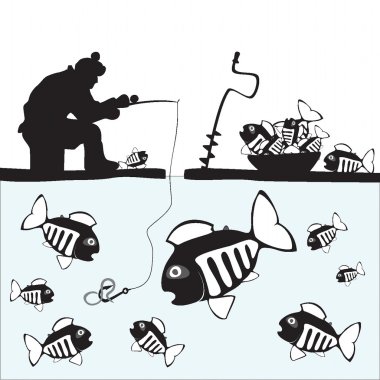 Fishing. Fisher. Fish. clipart