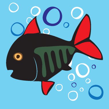 Beautiful colored small fish. clipart