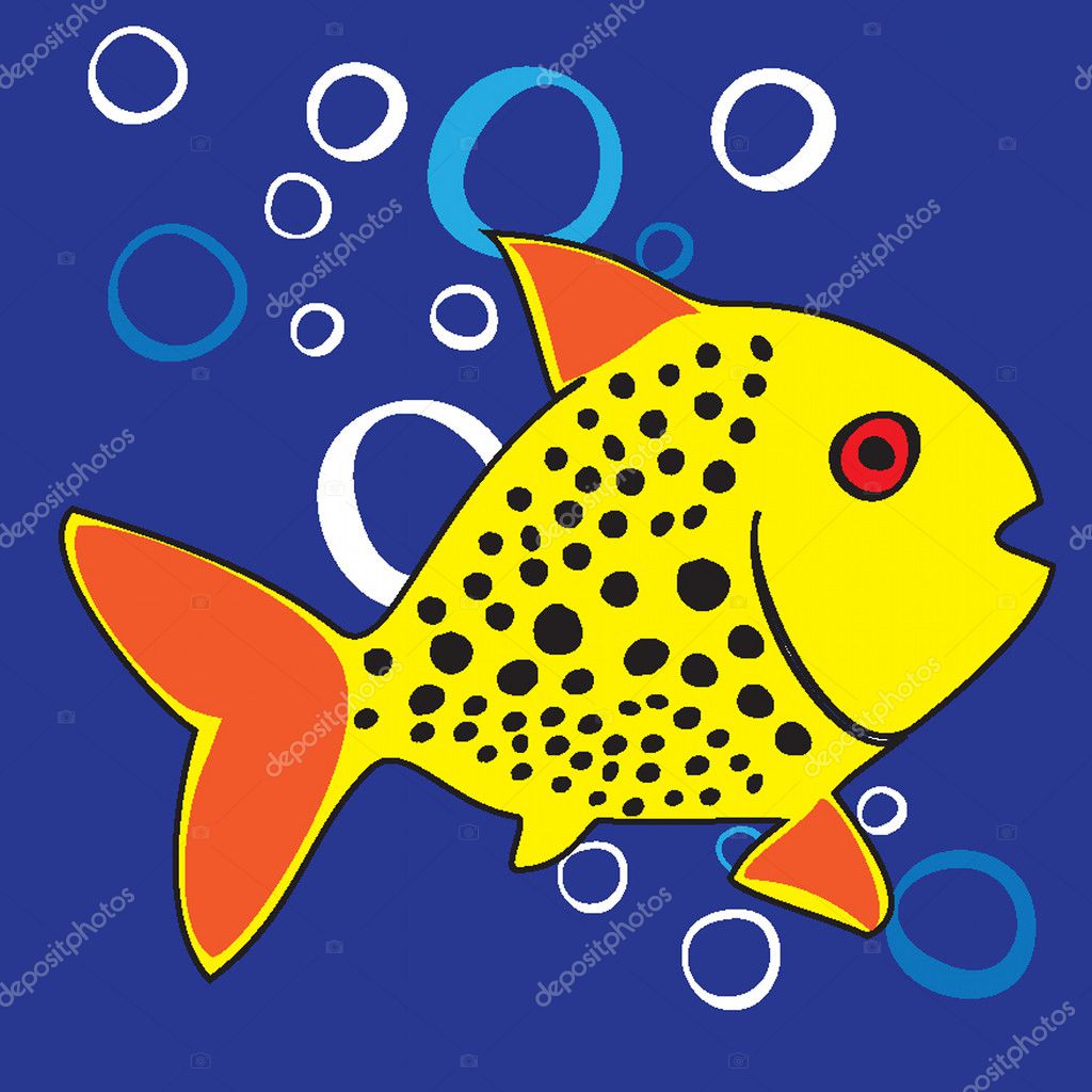 Beautiful colored small fish. Stock Vector by ©SPLAV_SK 2798001