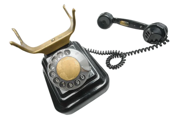 Vintage-Telefon mit Scheibenwahlscheiben — Stockfoto